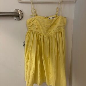 Yellow reformation Catarina Dress